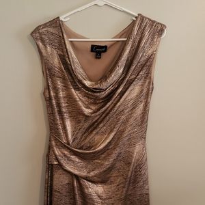 Gold Floor Length Dress